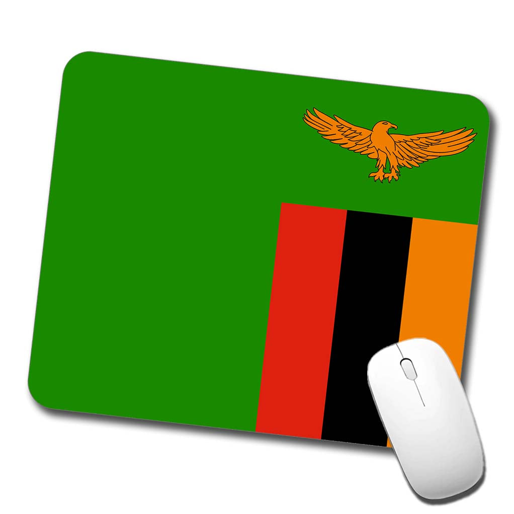 Zambia Country Flag Low Profile Mouse Pad Mat