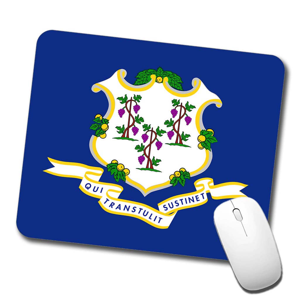 Connecticut CT State Flag Low Profile Mouse Pad Mat