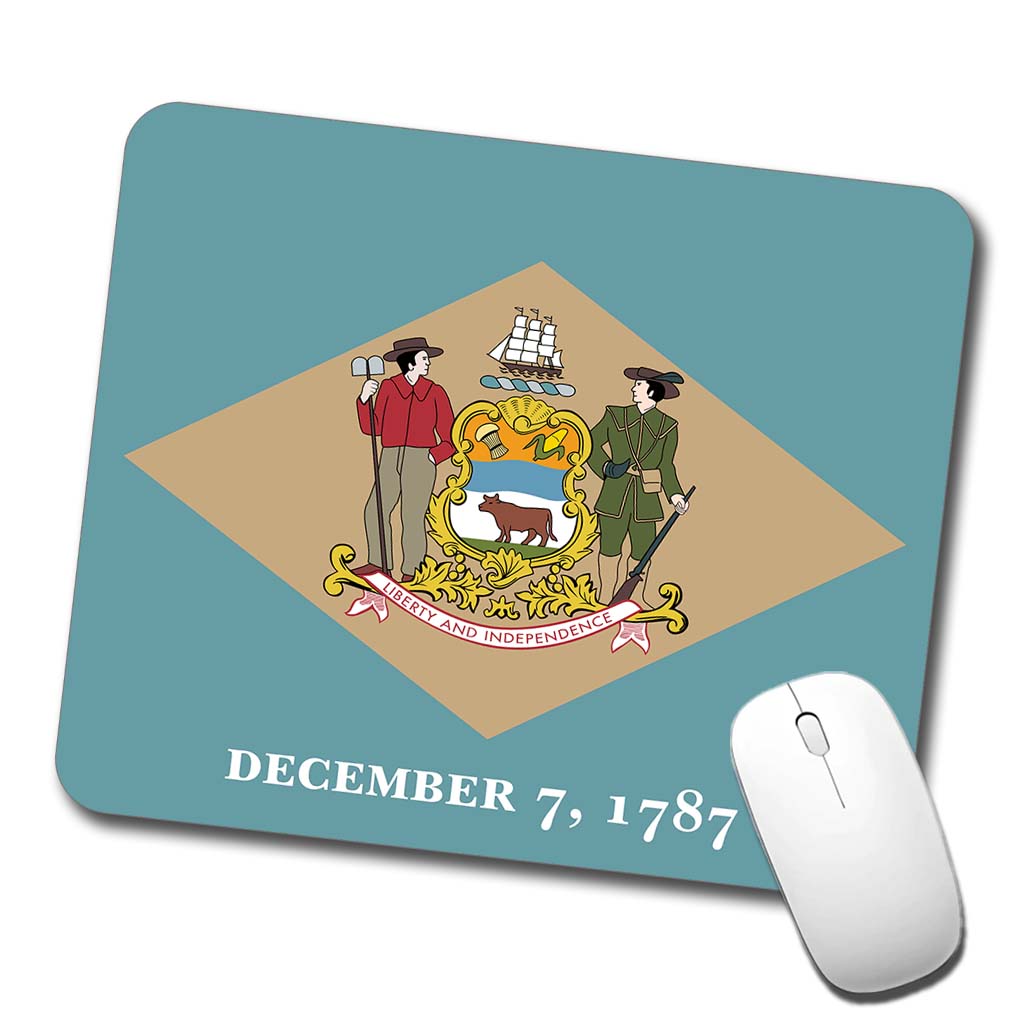Delaware DE State Flag Low Profile Mouse Pad Mat