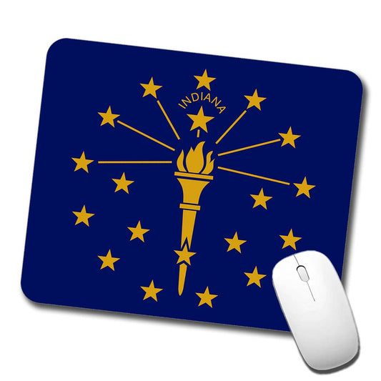 Indiana IN State Flag Low Profile Mouse Pad Mat