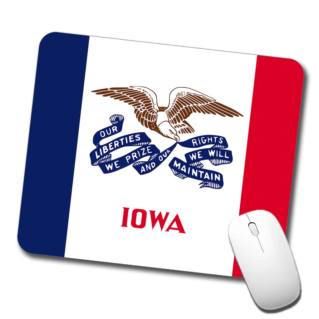Iowa IA State Flag Low Profile Mouse Pad Mat