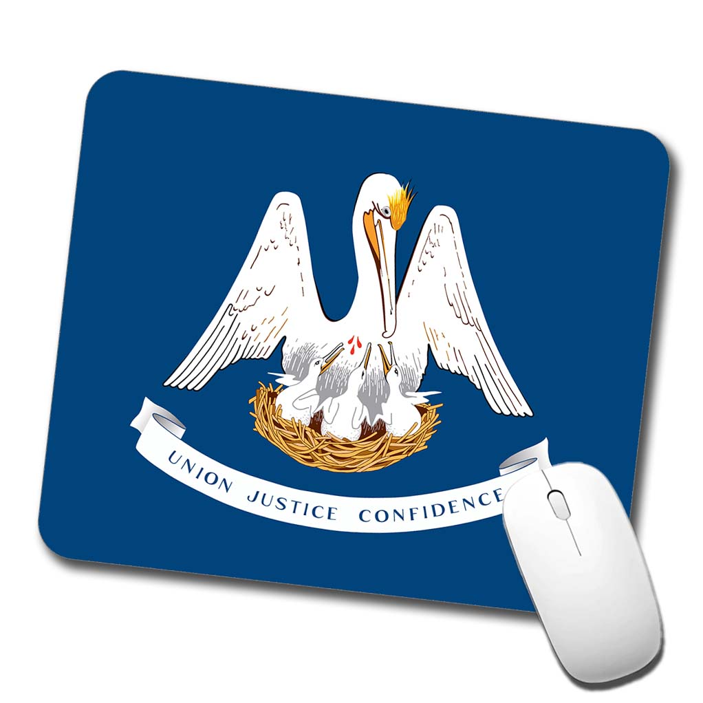 Louisiana LA State Flag Low Profile Mouse Pad Mat