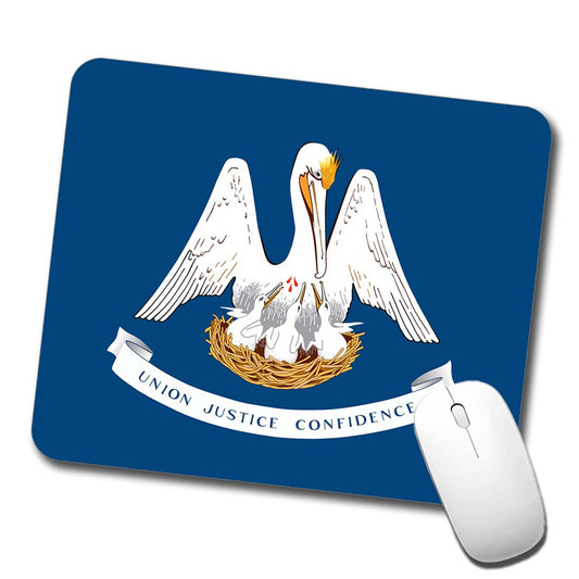Louisiana LA State Flag Low Profile Mouse Pad Mat