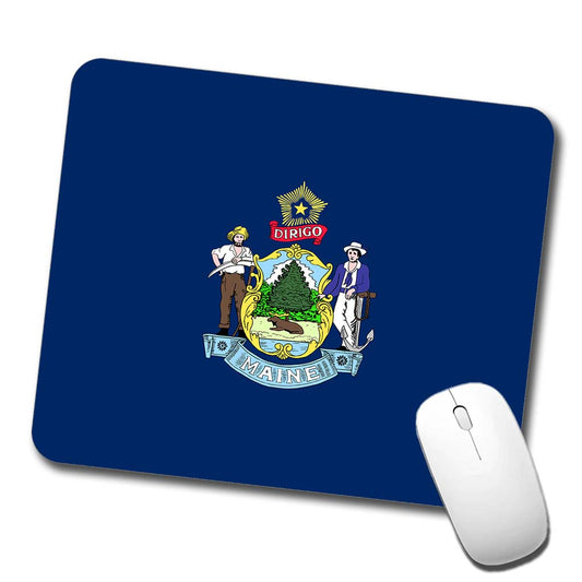 Maine ME State Flag Low Profile Mouse Pad Mat