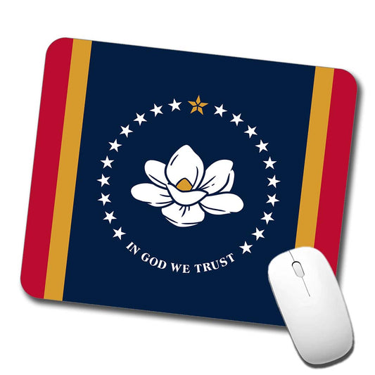 Mississippi MS State Flag Low Profile Mouse Pad Mat