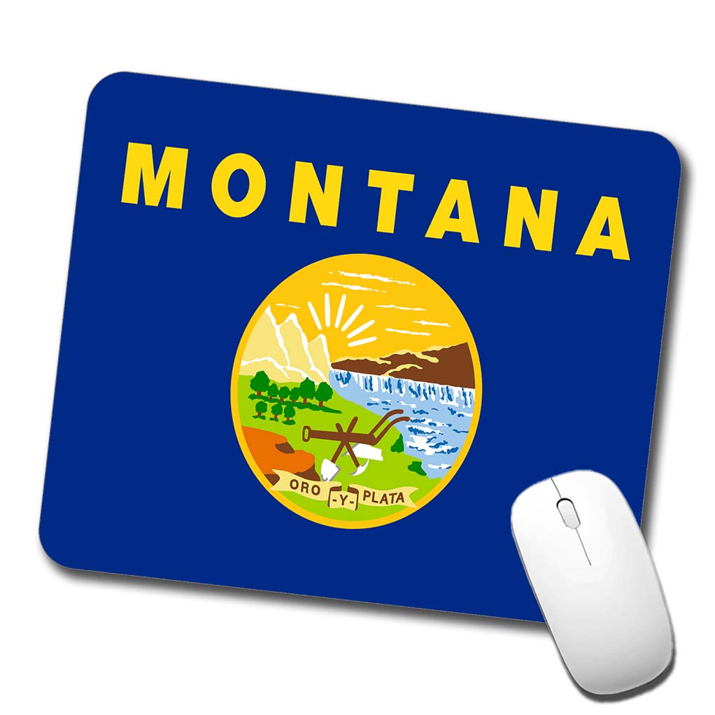Montana MT State Flag Low Profile Mouse Pad Mat