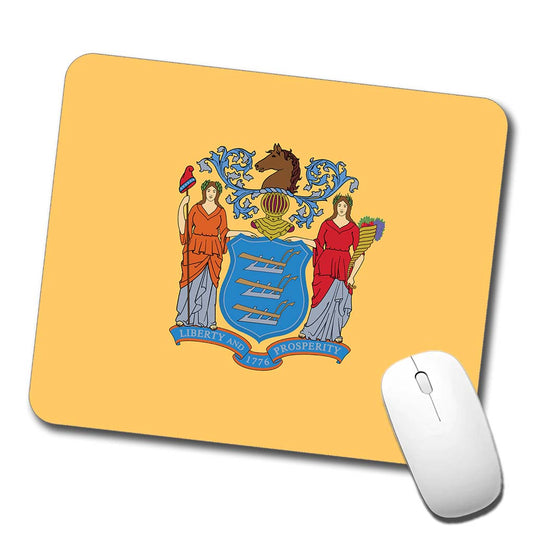 New Jersey NJ State Flag Low Profile Mouse Pad Mat