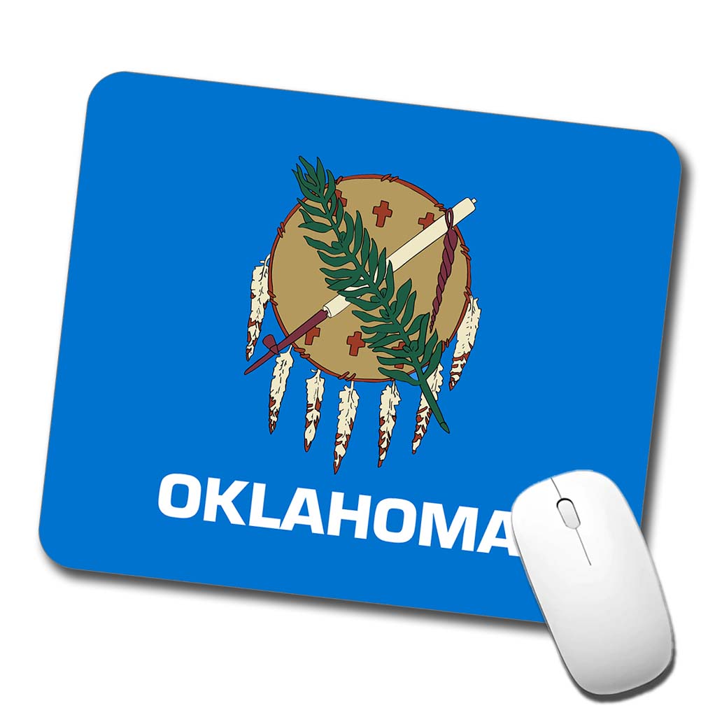 Oklahoma OK State Flag Low Profile Mouse Pad Mat