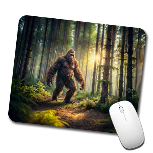 Big Foot Strolling Through The Forest Low Profile Mouse Pad Mat
