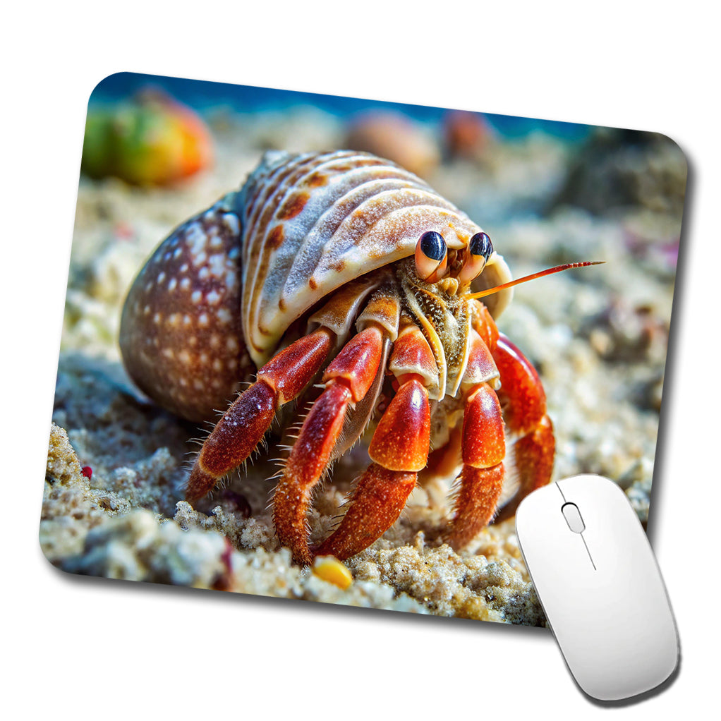 Hermit Crab in the Ocean Low Profile Mouse Pad Mat
