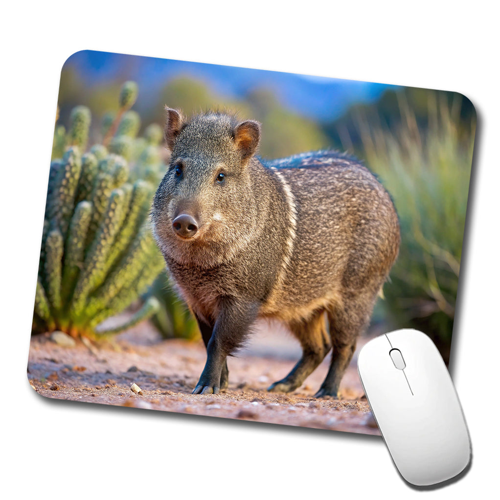 Javelina in Nature Low Profile Mouse Pad Mat