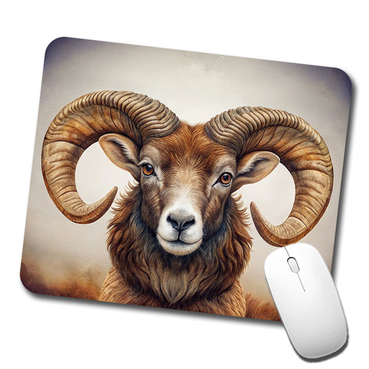 Ram's Head Low Profile Mouse Pad Mat