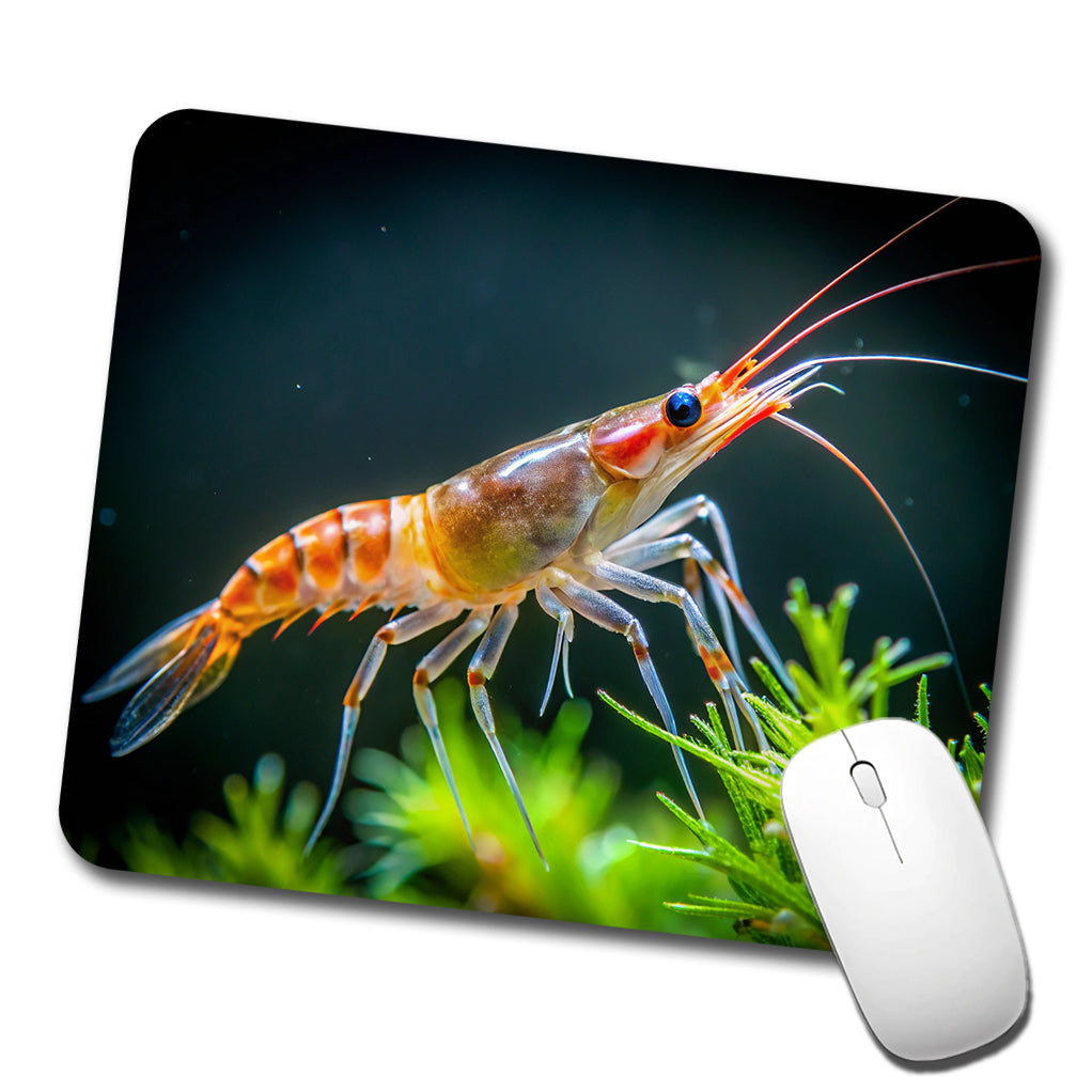 Shrimp Swimming Low Profile Mouse Pad Mat