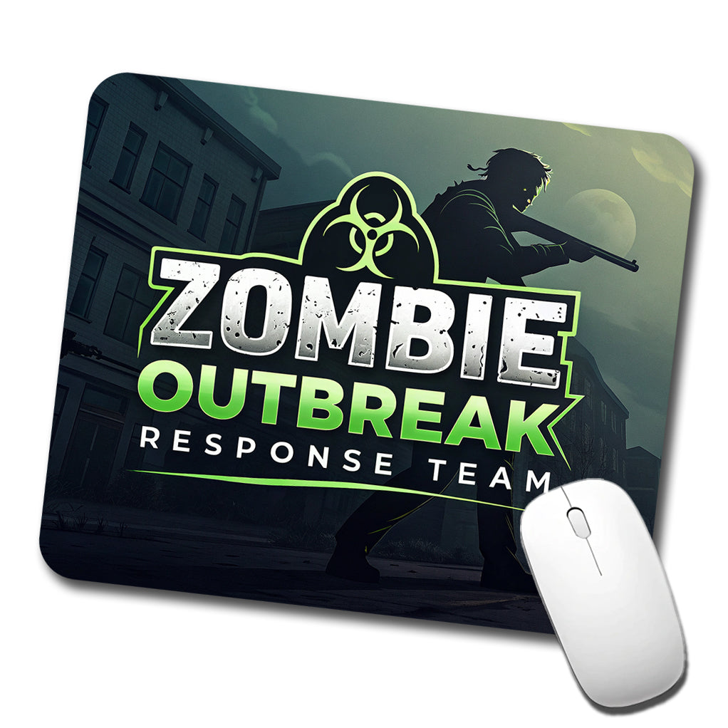 Zombie Outbreak Response Team Biohazard Design Low Profile Mouse Pad Mat