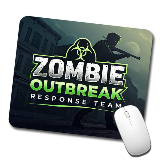 Zombie Outbreak Response Team Biohazard Design Low Profile Mouse Pad Mat