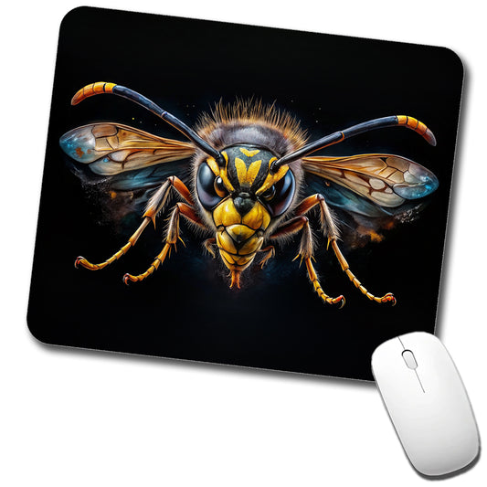 Angry Wasp Watercolor Low Profile Mouse Pad Mat
