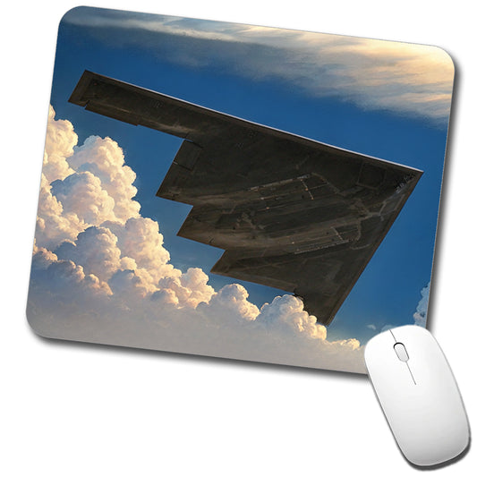 B-2 Spirit Stealth Bomber Airplane In Flight Illustration Low Profile Mouse Pad Mat