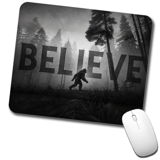 Believe Bigfoot Fantasy Creatures Low Profile Mouse Pad Mat