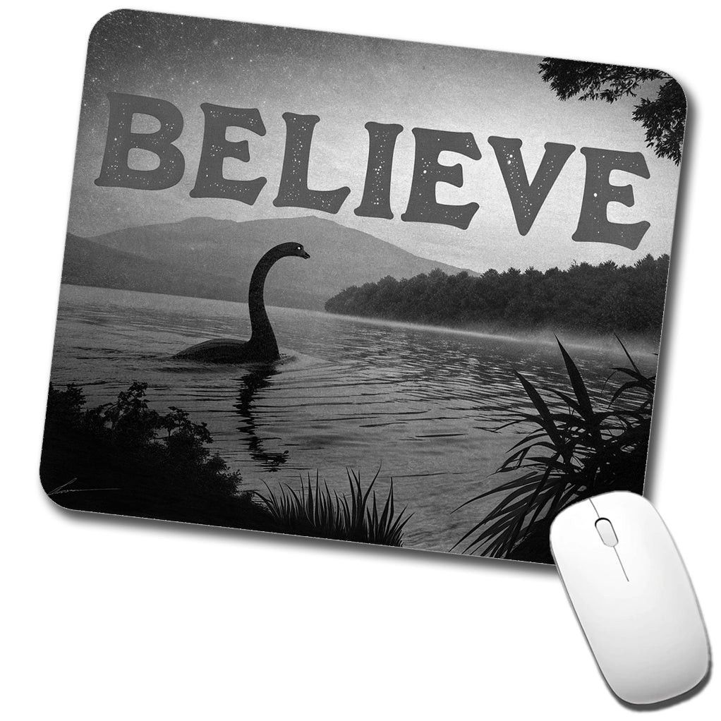 Believe Loch Ness Monster Fantasy Creatures Low Profile Mouse Pad Mat