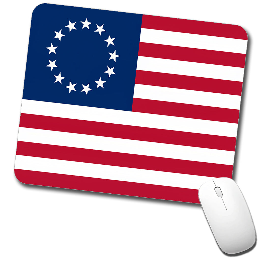 Betsy Ross Flag 13 Colonies Low Profile Mouse Pad Mat