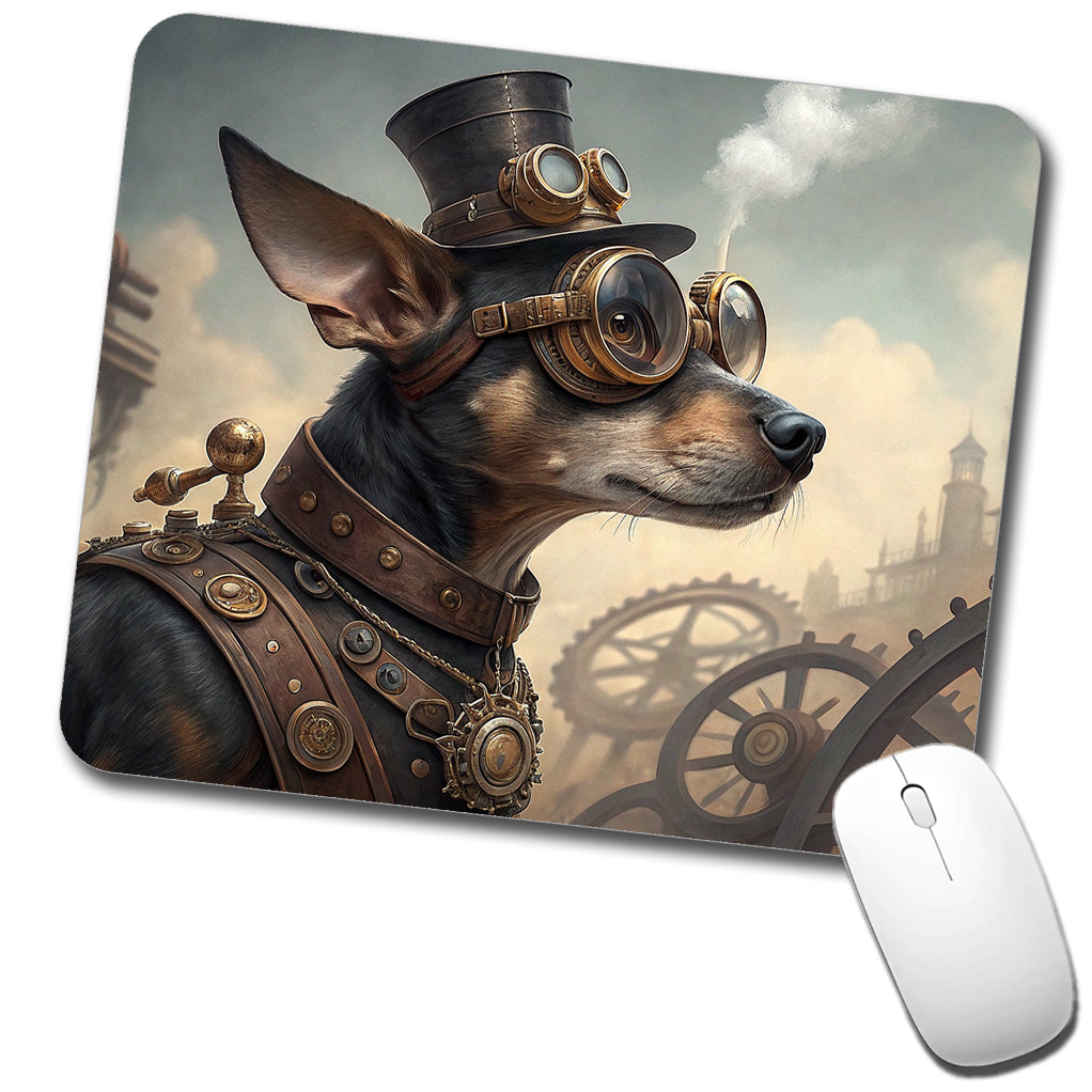 Chiweenie Dog Steampunk Low Profile Mouse Pad Mat