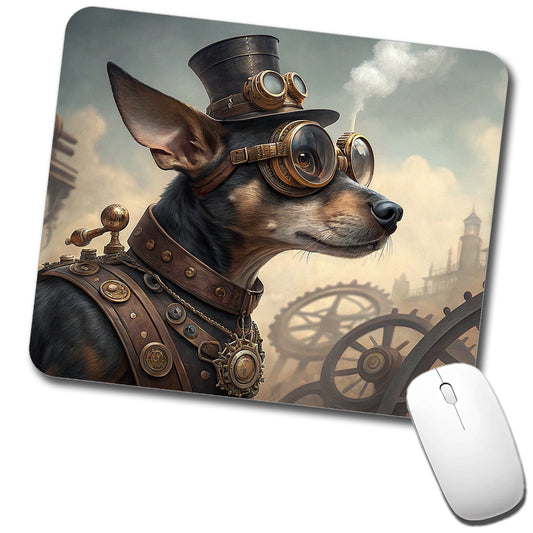 Chiweenie Dog Steampunk Low Profile Mouse Pad Mat