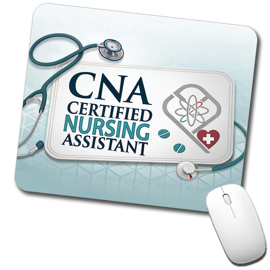 CNA Certified Nursing Assistant Medical Hospital Low Profile Mouse Pad Mat