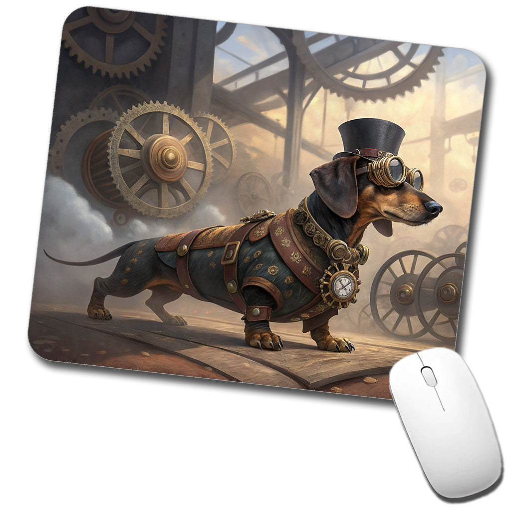 Dachshund Wiener Dog Steampunk Low Profile Mouse Pad Mat