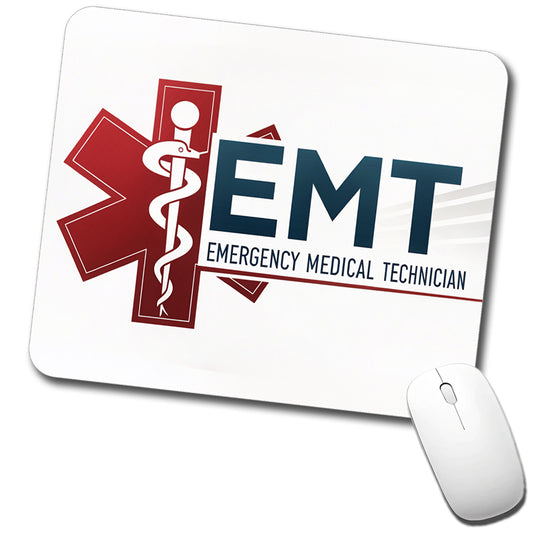 EMT Emergency Medical Technician Low Profile Mouse Pad Mat