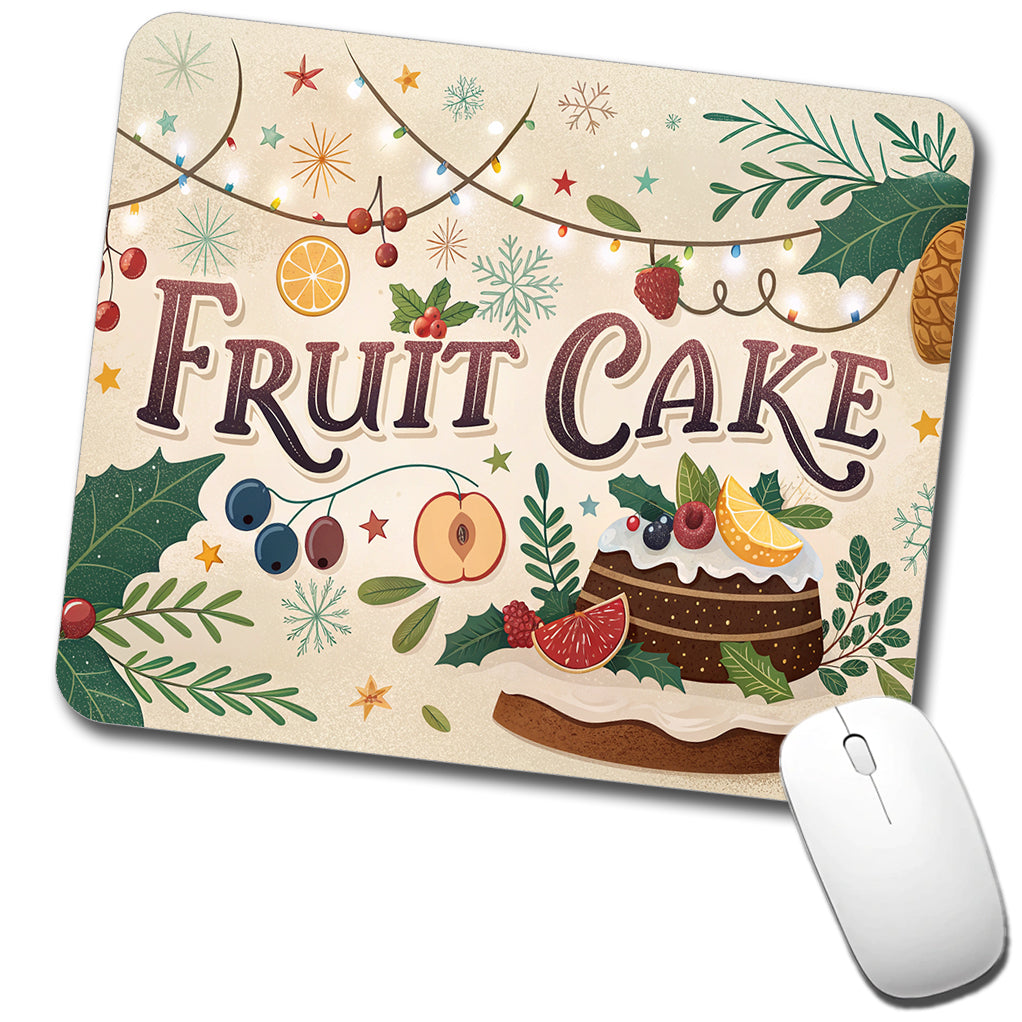 Fruitcake Holiday Fruit Cake Low Profile Mouse Pad Mat