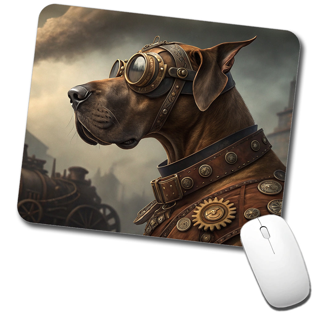 Great Dane Dog Steampunk Low Profile Mouse Pad Mat
