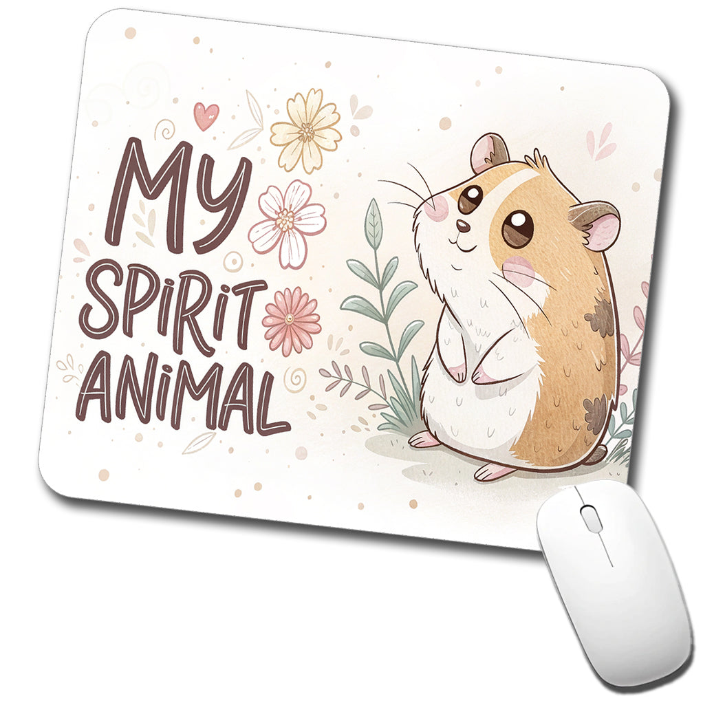 My Spirit Animal Hamster Funny Low Profile Mouse Pad Mat