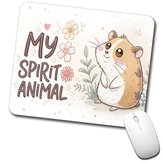 My Spirit Animal Hamster Funny Low Profile Mouse Pad Mat