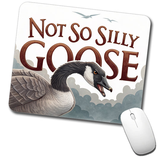 Not So Silly Goose Angry Canadian Goose Funny Low Profile Mouse Pad Mat