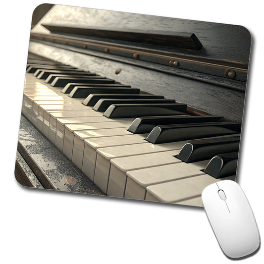 Piano Keys Close-up Low Profile Mouse Pad Mat