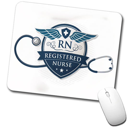 RN Registered Nurse Medical Hospital Low Profile Mouse Pad Mat