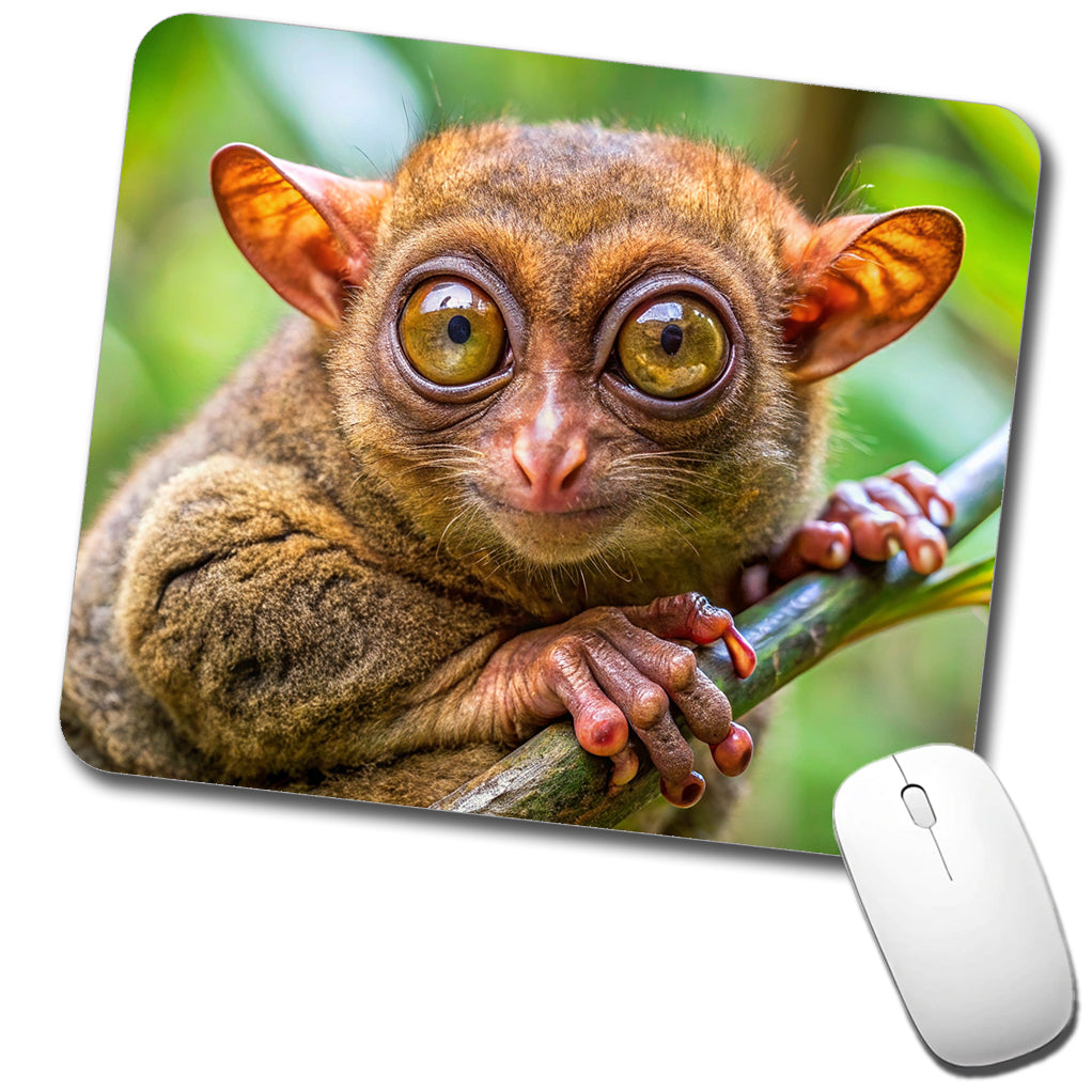 Tarsier Photograph Low Profile Mouse Pad Mat