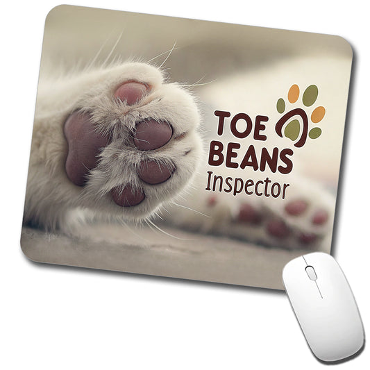 Toe Beans Inspector Cat Paw Funny Low Profile Mouse Pad Mat