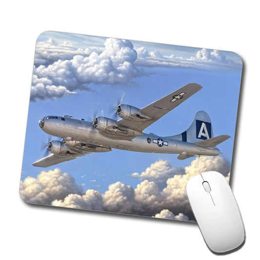 B-29 Superfortress Bomber WWII United States Air Force Heavy Bomber Low Profile Mouse Pad Mat