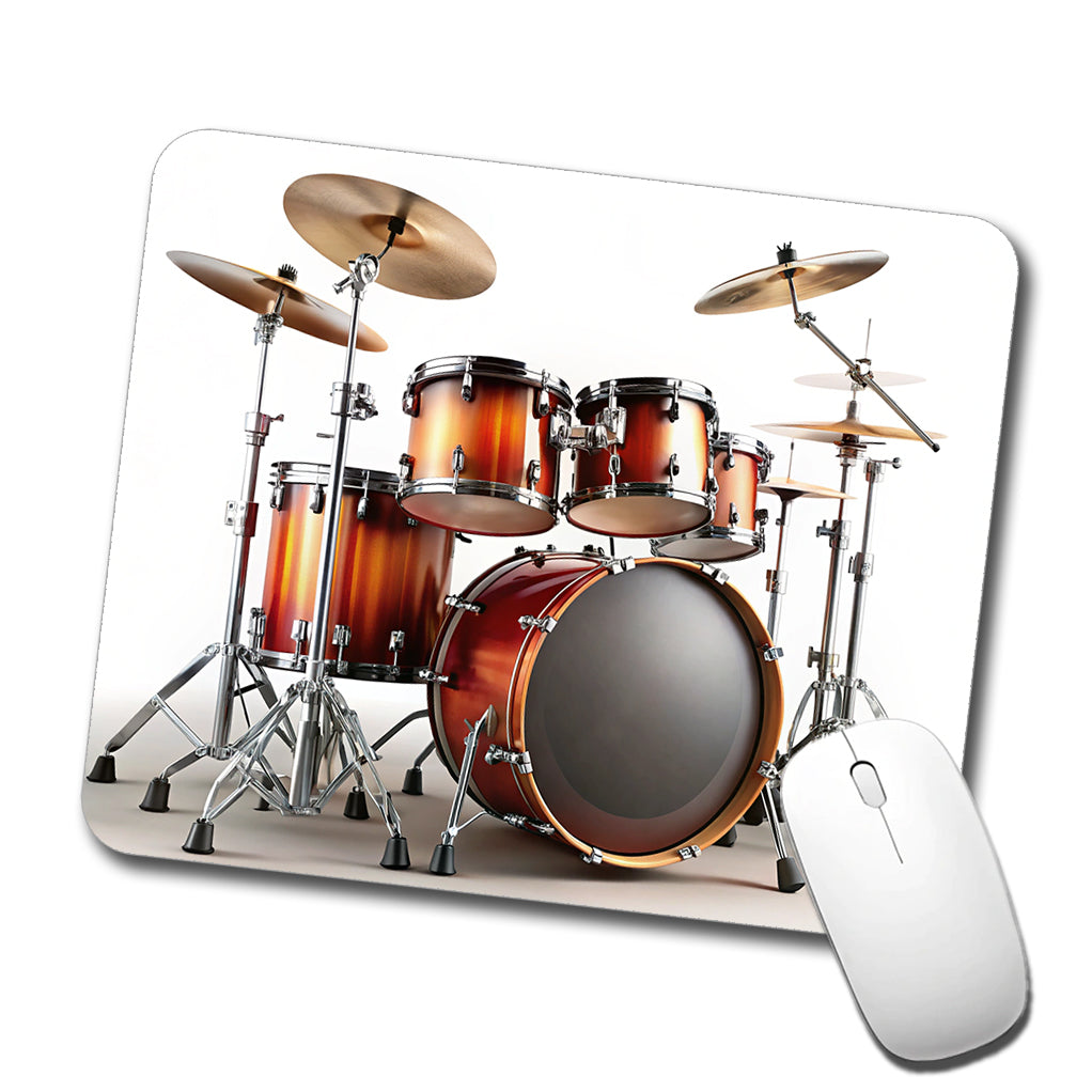 Drum Kit Low Profile Mouse Pad Mat