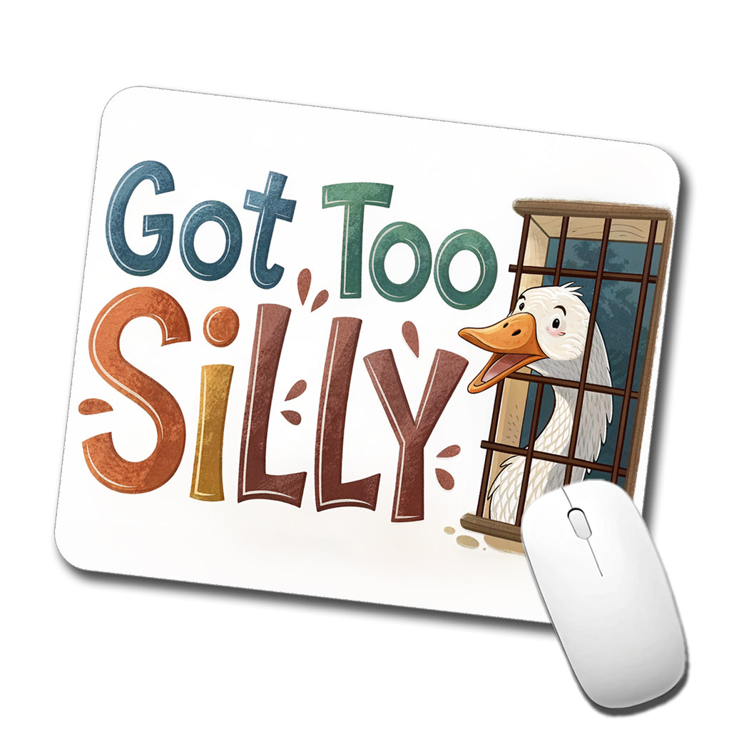 Got Too Silly Funny Goose Behind Bars Low Profile Mouse Pad Mat