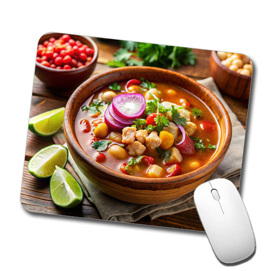 Pozole Posole Traditional Mexican Stew Low Profile Mouse Pad Mat