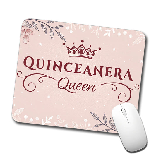 Quinceanera Queen Celebration Low Profile Mouse Pad Mat