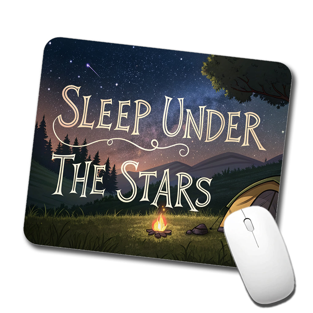 Sleep Under The Stars Camping Camper Low Profile Mouse Pad Mat