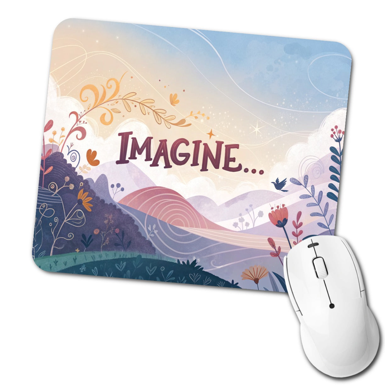 Imagine Inspirational Low Profile Mouse Pad Mat