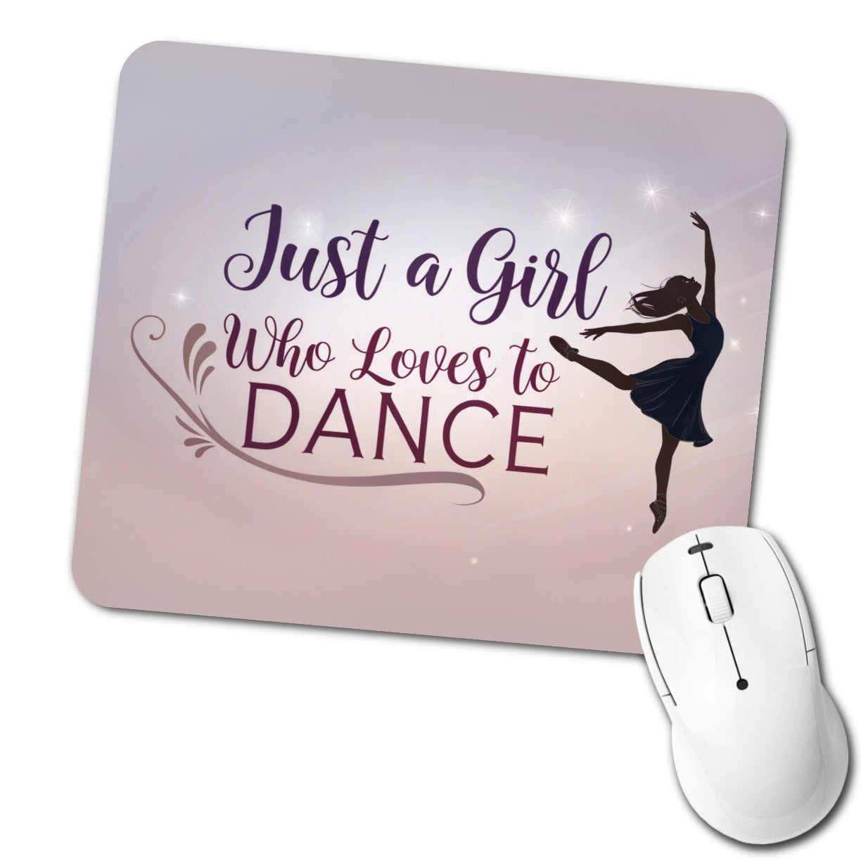 Just A Girl Who Loves To Dance Ballet Low Profile Mouse Pad Mat