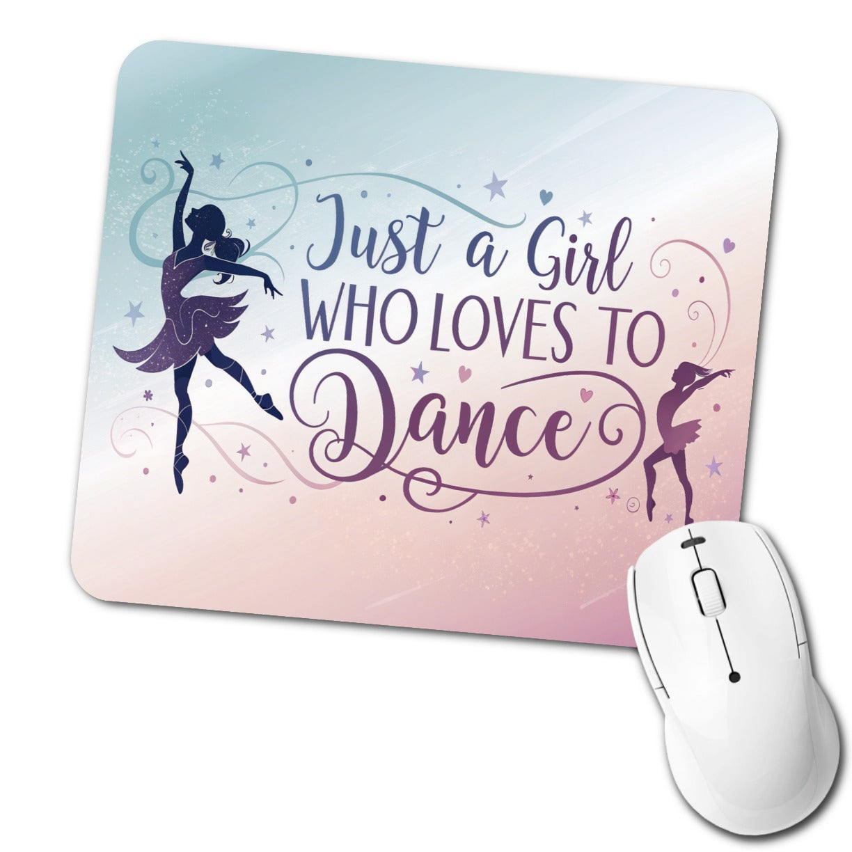 Just A Girl Who Loves To Dance Cute Low Profile Mouse Pad Mat