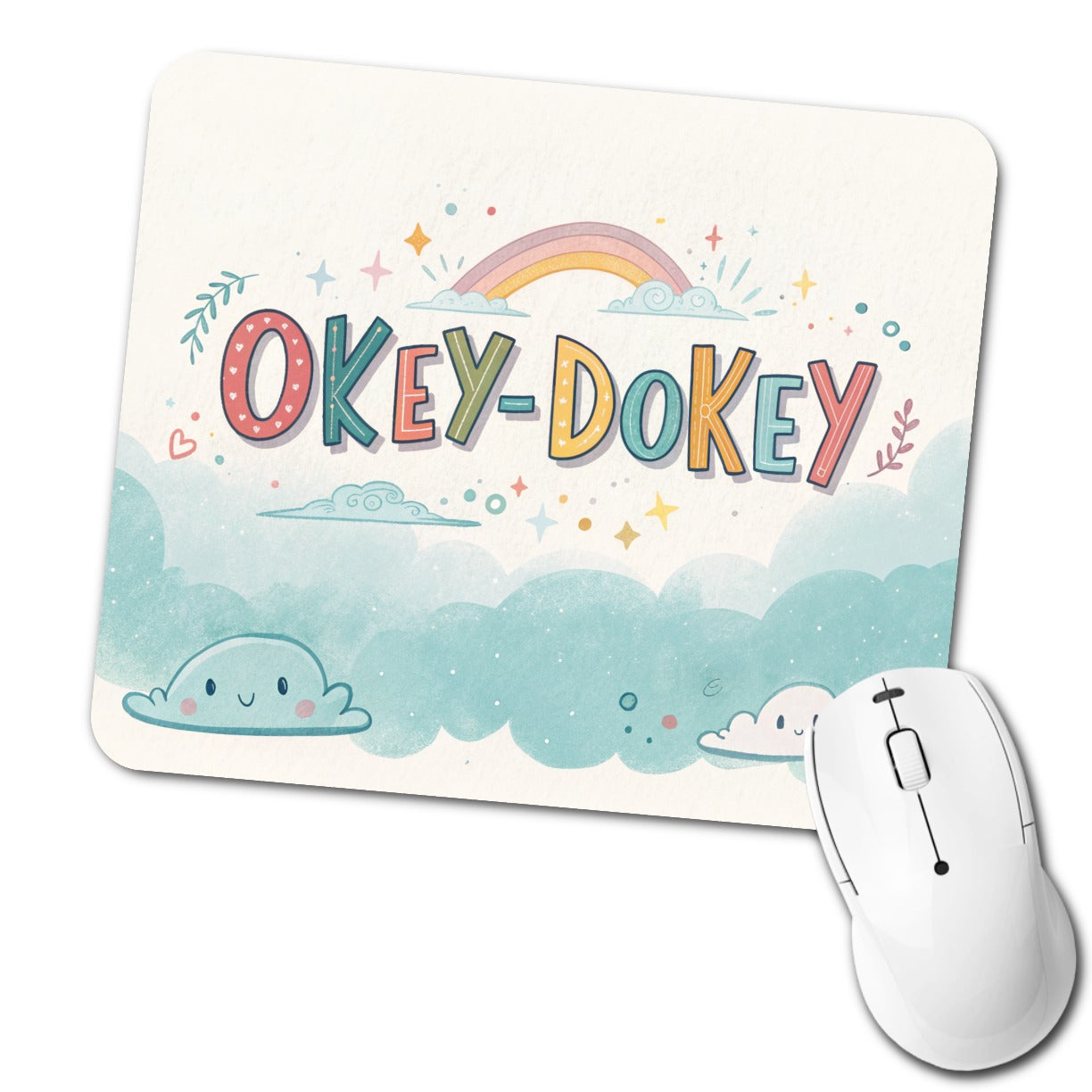 Okey Dokey Fun Colors Low Profile Mouse Pad Mat