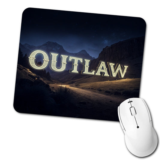 Outlaw Country Night Low Profile Mouse Pad Mat