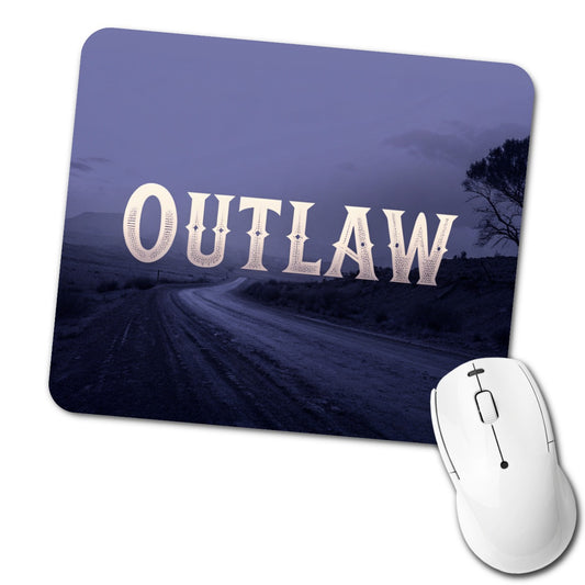 Outlaw Empty Highway Low Profile Mouse Pad Mat